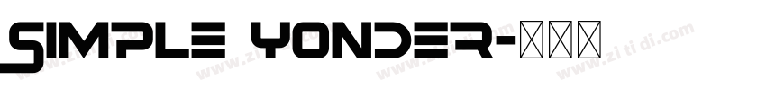 Simple yonder字体转换